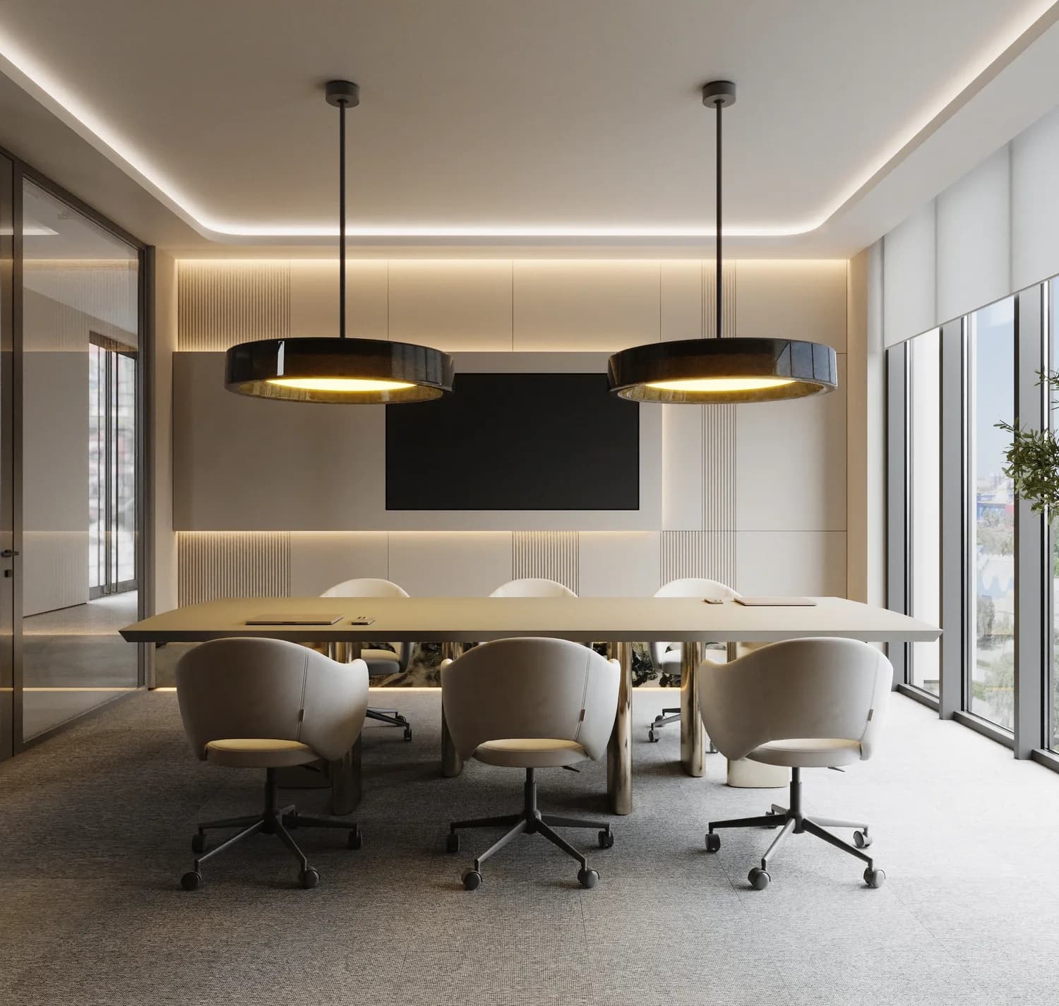 Illustrative boardroom fit-out at 24 HC